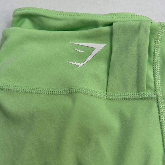 Gymshark high waisted mesh spell out Bali green leggings size medium NWT - Picture 9 of 14